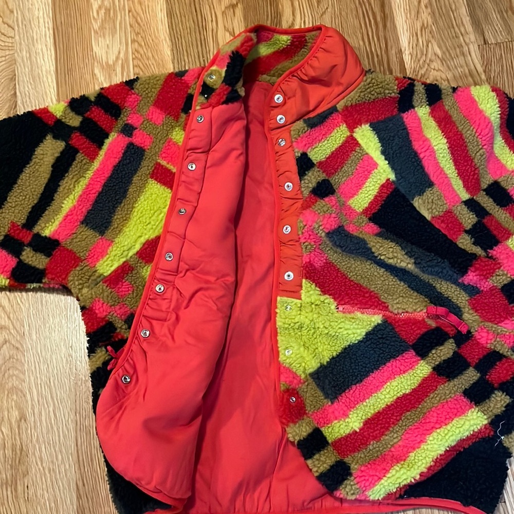 NWT Free People Movement Hit The Slopes Printed Fleece Jacket Medium - Picture 9 of 14